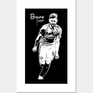 Bruno fernandes, soccer player Midfielder Posters and Art